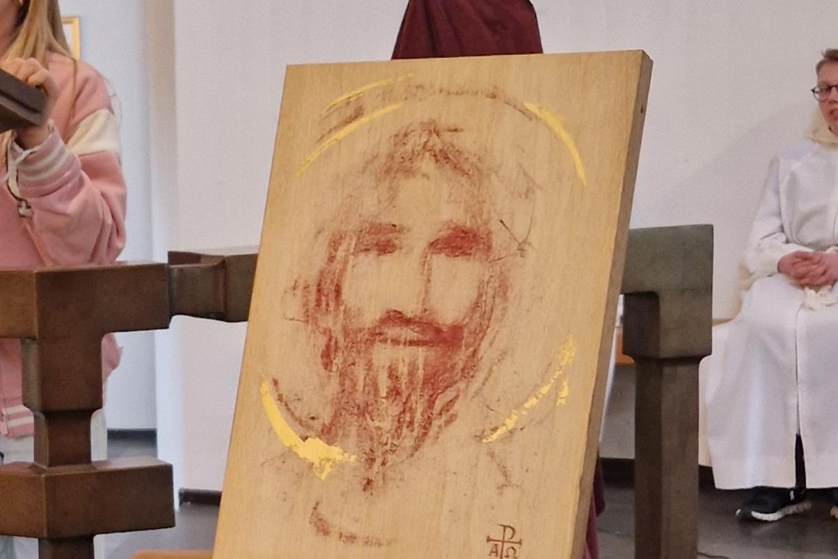 Jesus Ikone auf Holz