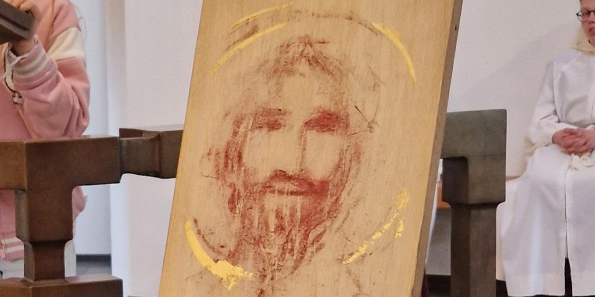 Jesus Ikone auf Holz
