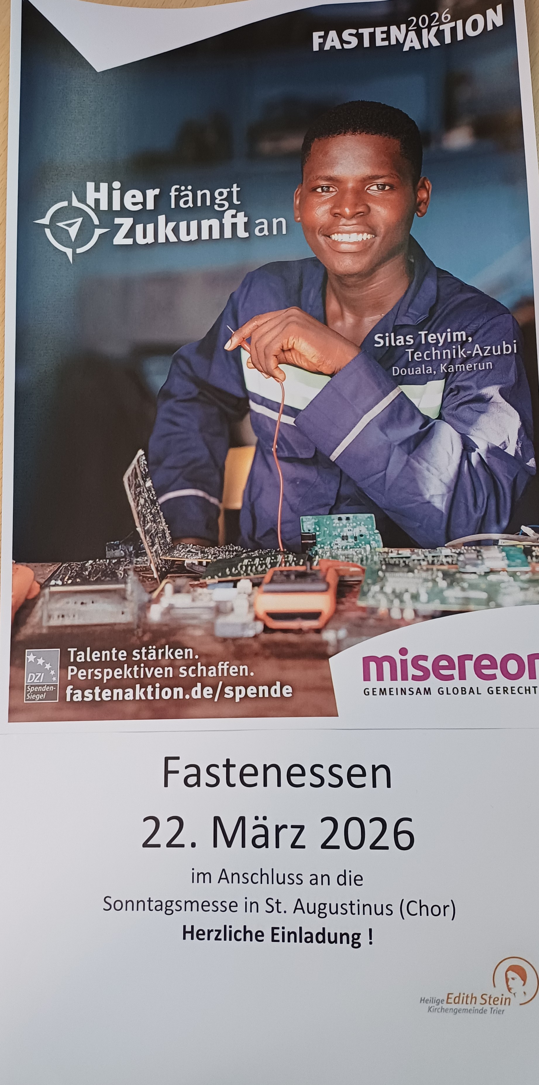 Aktionsplakat der Misereor Aktion 2026