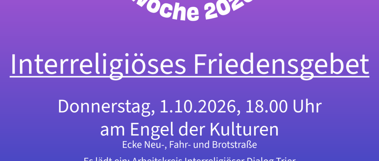 Interreligiöses Friedensgebet