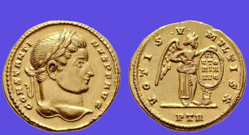 Konstantin der Große auf trierischer Münze