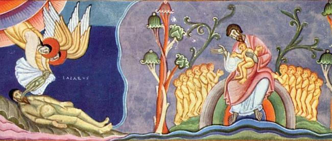 Lazarus-Gleichnis im Codex Aureus / Echternach