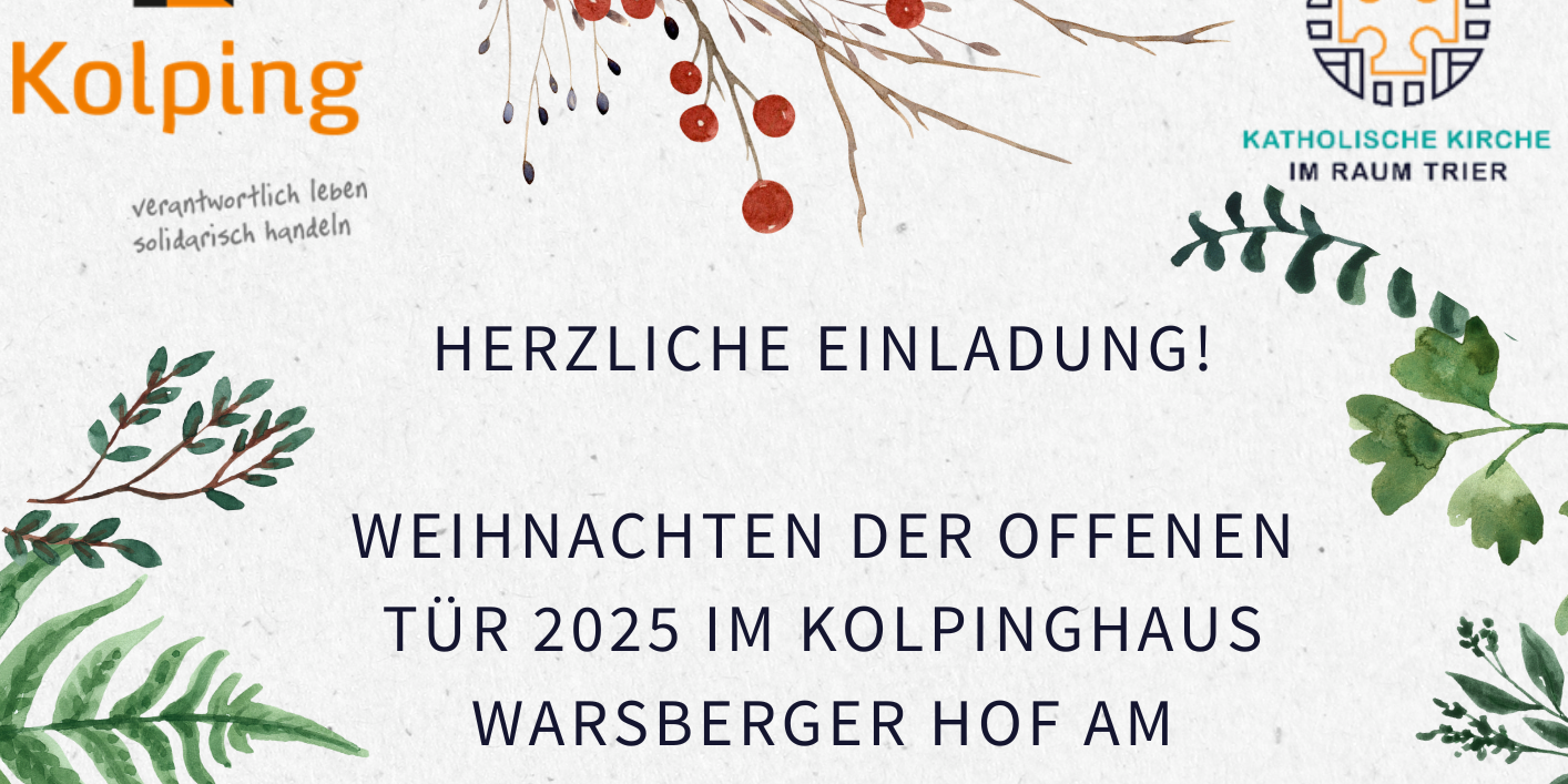 Einladung zur Veranstaltung Weihnachten der Offenen Tür