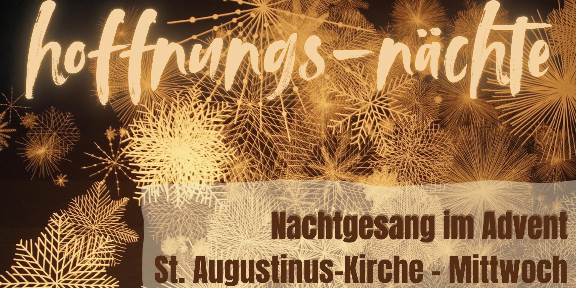 Plakat Nachtgesang Advent 2025