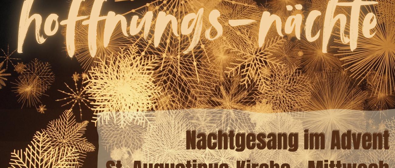 Plakat Nachtgesang Advent 2025