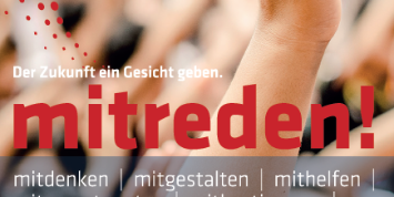 eine nach oben getreckte Hand und der Titel mitreden (c) Bistum Trier eine nach oben getreckte Hand und der Titel mitreden